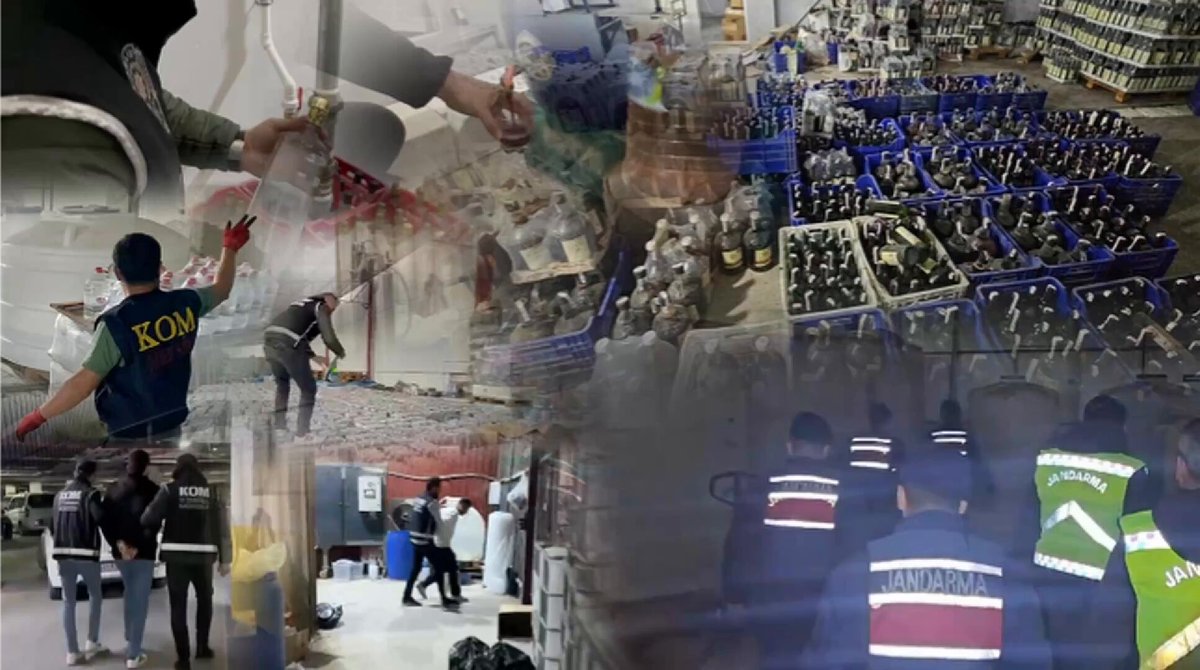 81 İlde Kaçak ve Sahte Alkole Büyük Operasyon