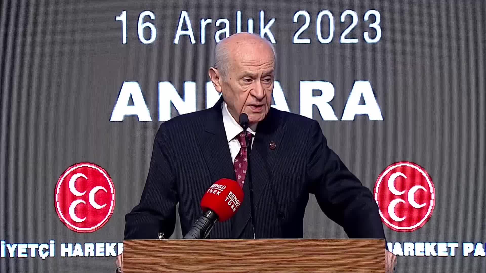 DEVLET BAHÇELİ: AK PARTİ İLE ÇÖZEMEYECEĞİMİZ BİR MESELE OLMAYACAKTIR