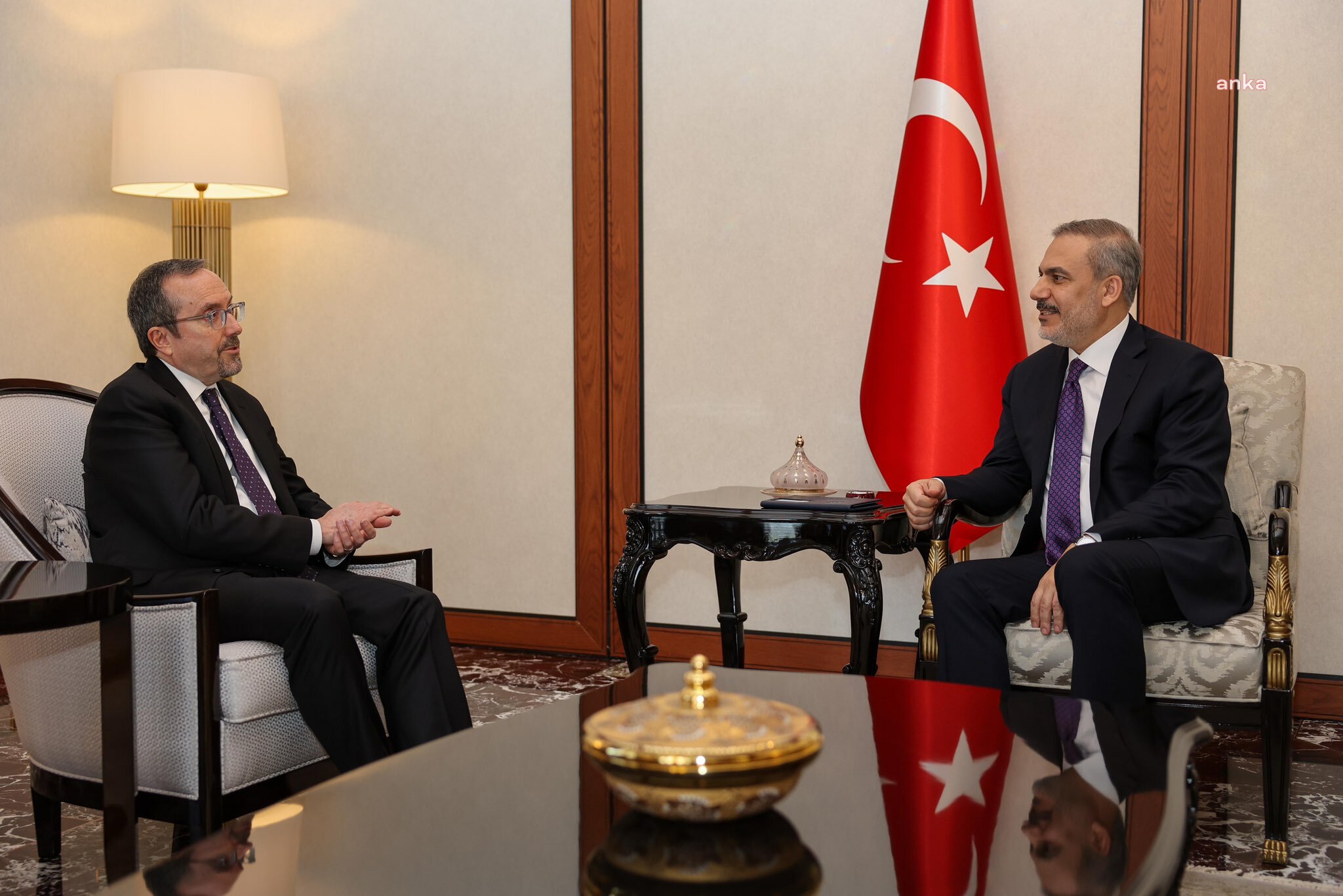 DIŞİŞLERİ BAKANI FİDAN, ABD DIŞİŞLERİ BAKANLIĞI SİYASİ İŞLER MÜSTEŞAR VEKİLİ BASS İLE GÖRÜŞTÜ