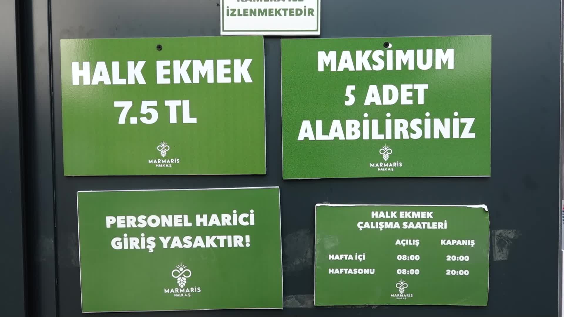 EKMEK ZAMMININ ARDINDAN MARMARİS'TE HALK EKMEK BÜFESİNE İLGİ ARTTI
