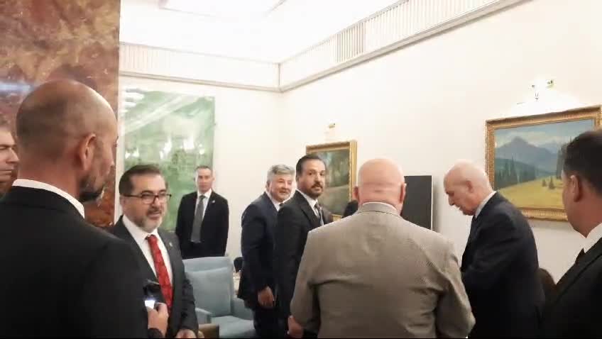 TBMM Başkanı Numan Kurtulmuş'tan kulis ziyareti