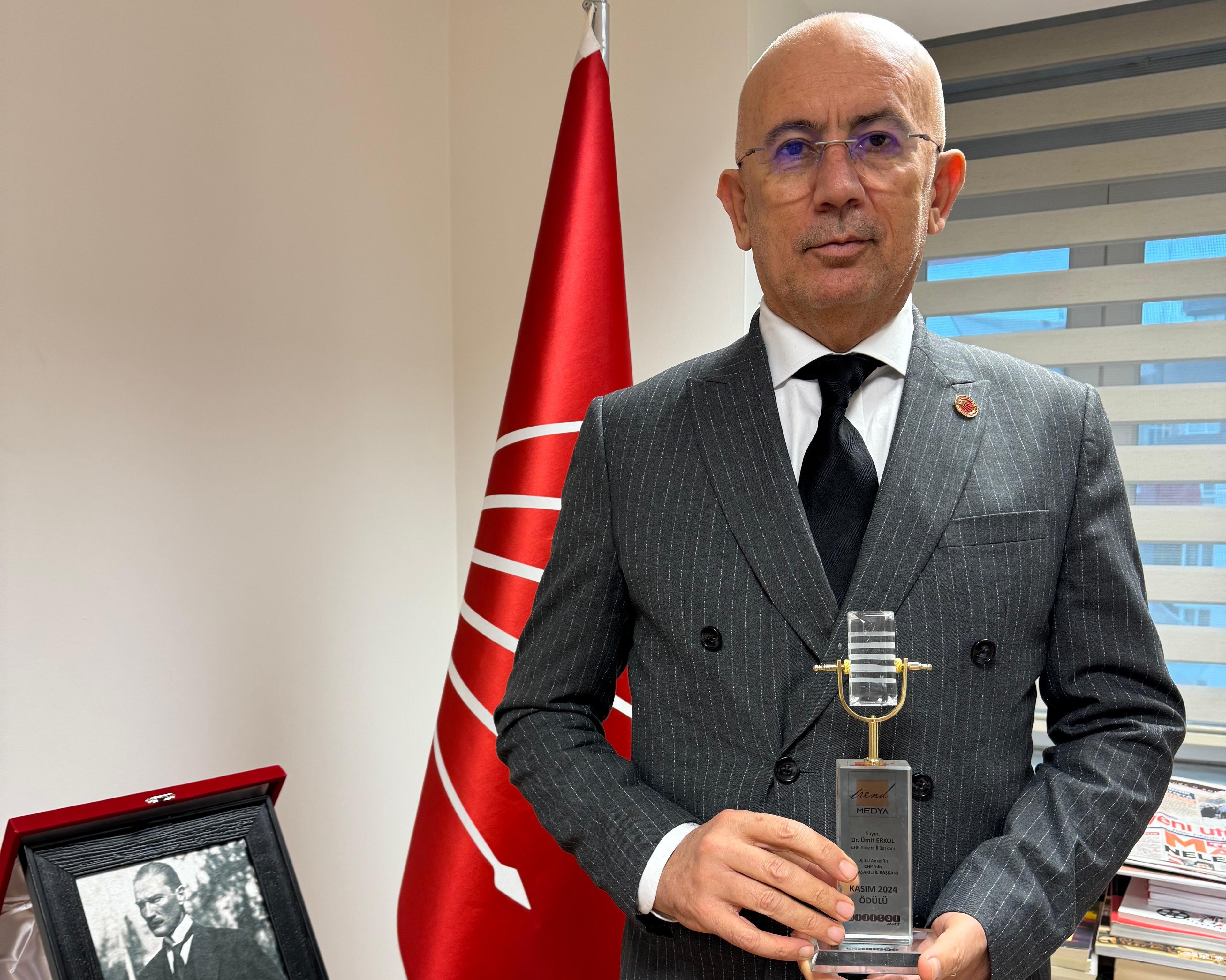 Kasım Ayının En Başarılı İl Başkanı: Dr. Ümit Erkol'a Halktan Büyük Takdir!