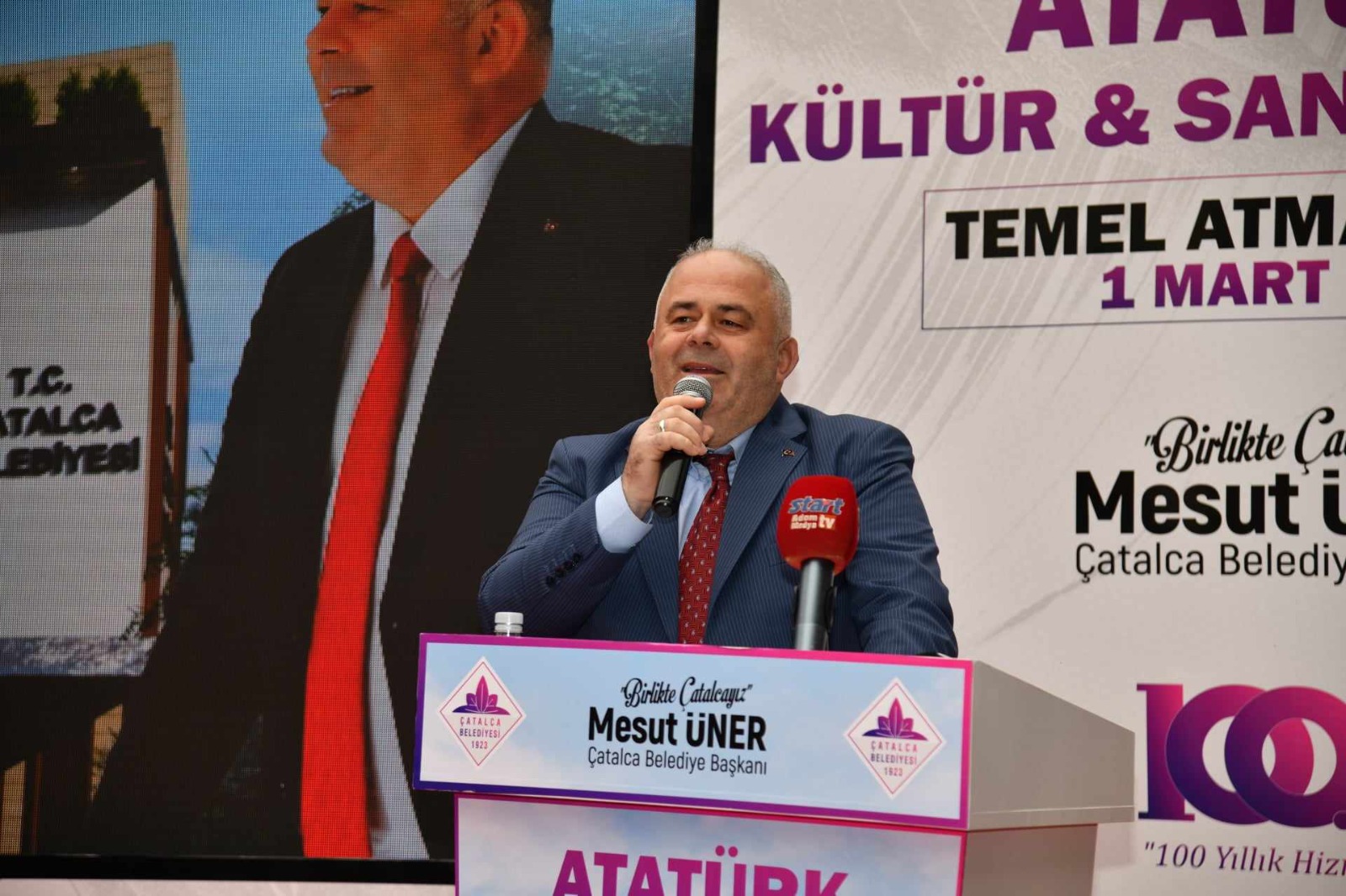 ÇATALCA BELEDİYESİ ''ATATÜRK KÜLTÜR VE SANAT MERKEZİ'' TEMEL ATMA TÖRENİNDE YİNE HAYAL GİBİ BİR GÜNE ŞAHİTLİK ETTİ