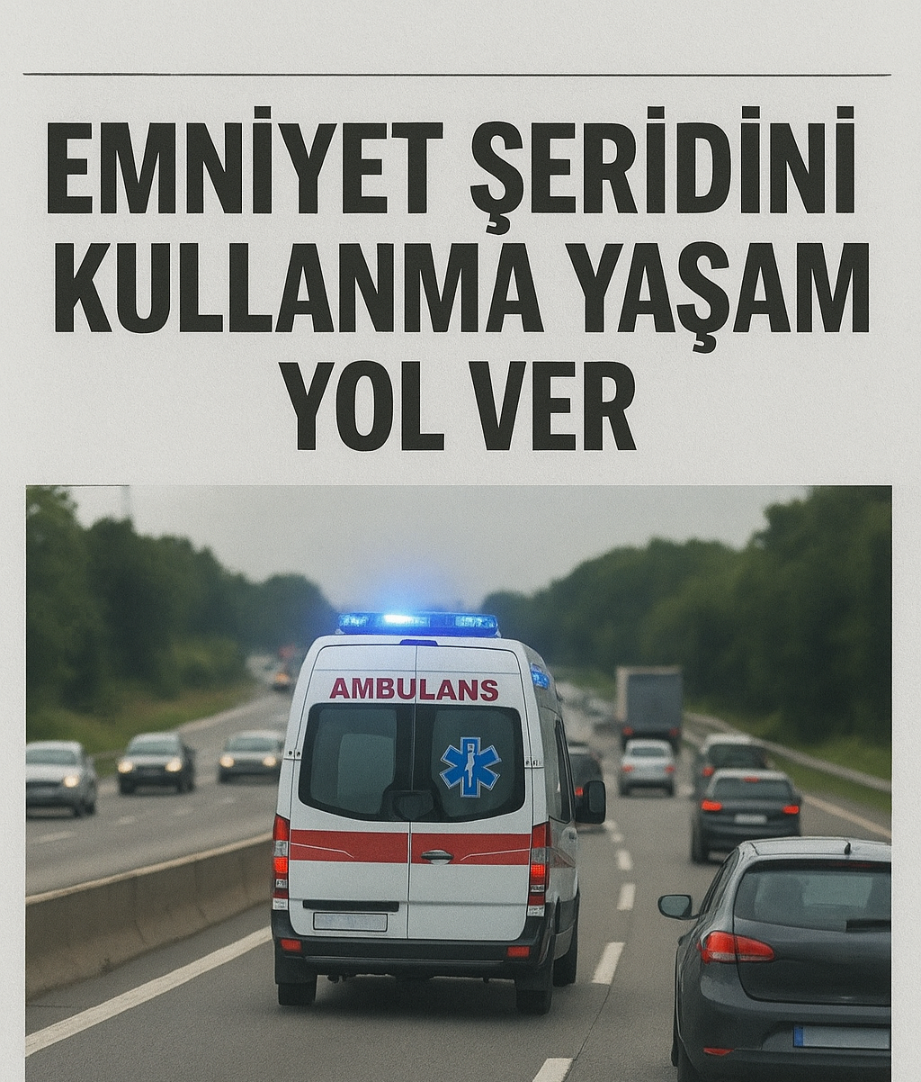 Emniyet Şeridini Kullanma, Yaşama Yol Ver! 