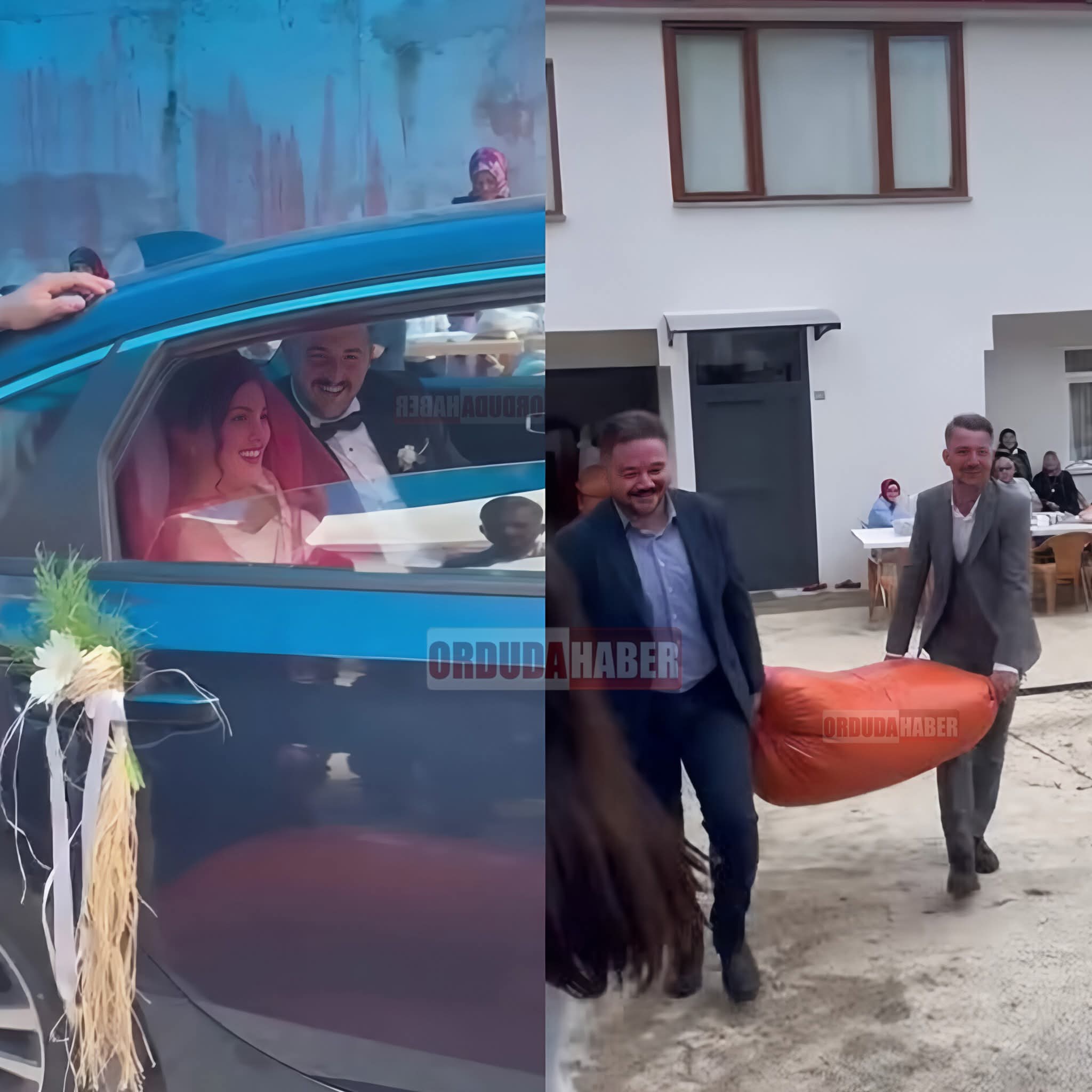 Fatsalı Gelin, Fındık Gelmeden Arabadan İnmedi: Renkli Gelenek Davetlileri Güldürdü!