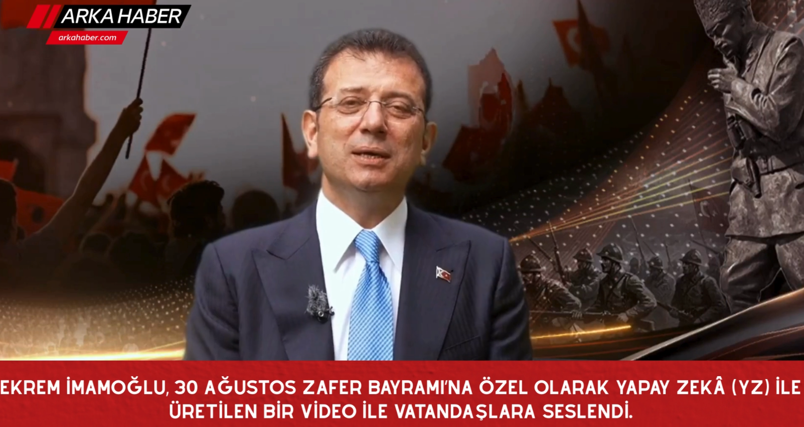 Ekrem İmamoğlu’ndan Yapay Zekâ ile 30 Ağustos Mesajı