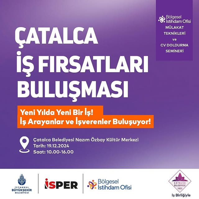 Çatalca'da İş Fırsatları Buluşması: İş Arayanlar ve İşverenler Bir Araya Geliyor
