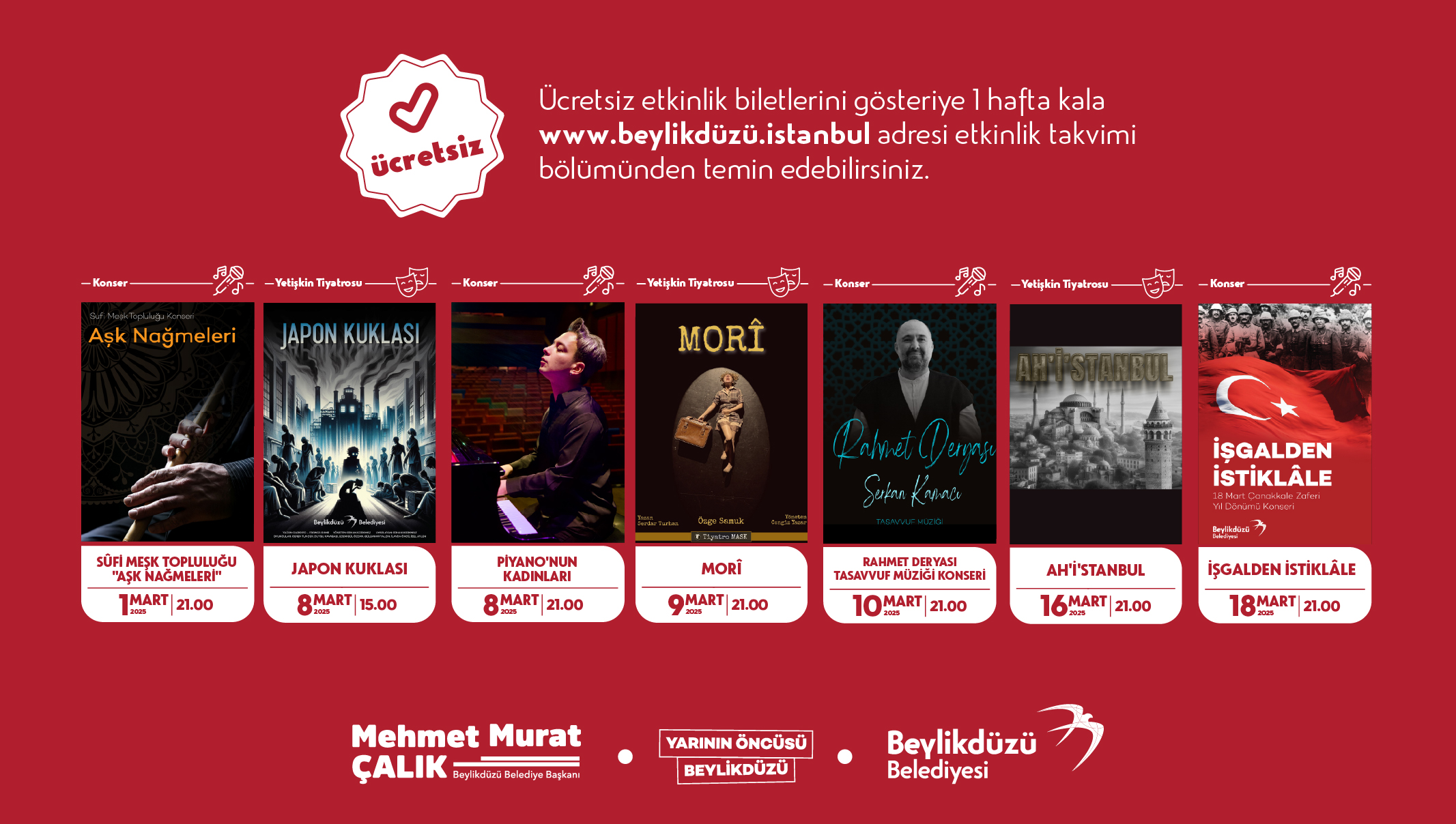 Beylikdüzü Mart Ayında Sanata ve Kültüre Doyacak!