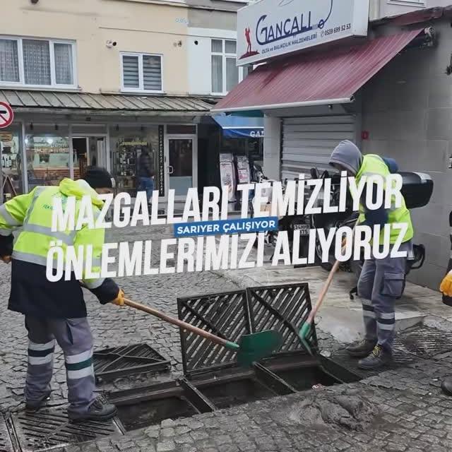 Sarıyer Belediyesi Olumsuz Hava Koşullarına Karşı Hazırlıklarını Sürdürüyor