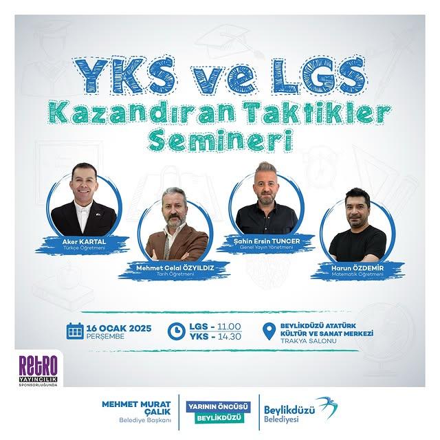 YKS ve LGS İçin Kritik Hazırlık Semineri: 16 Ocak’ta Başlıyor