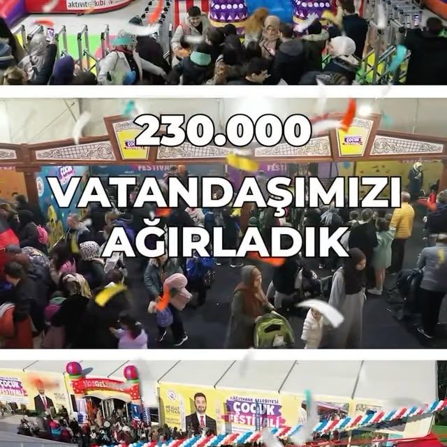 Kağıthane'de İstanbul'un En Büyük Çocuk Festivali Gerçekleştirildi