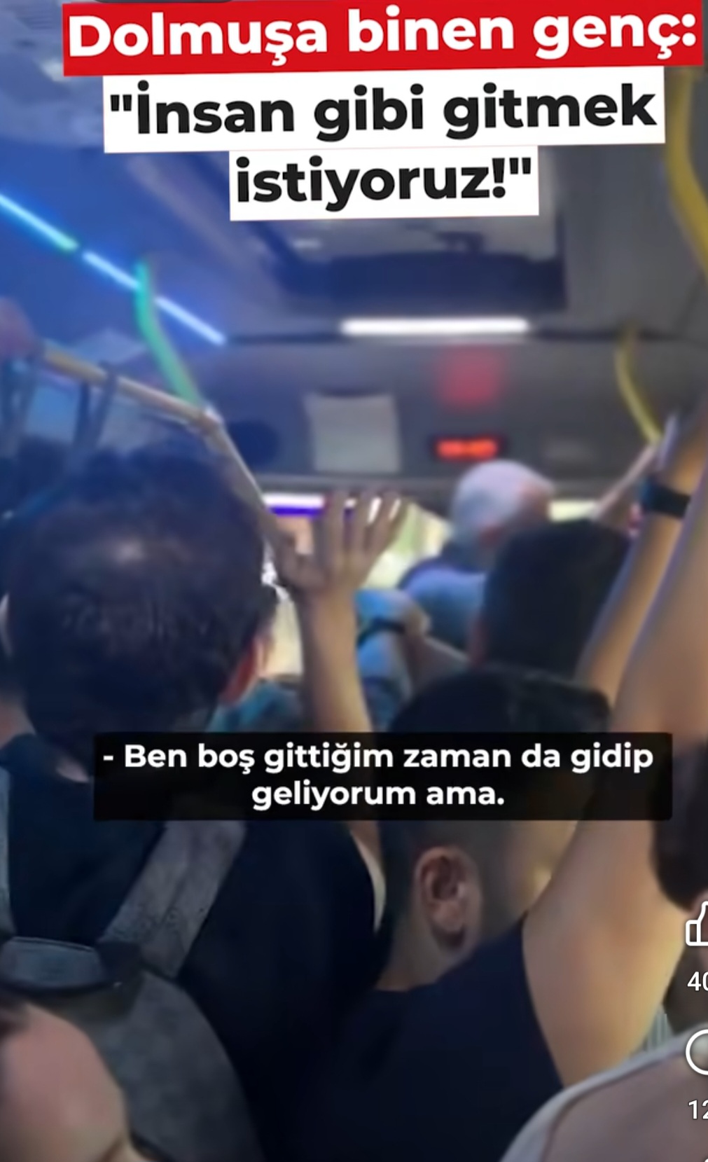 İstanbul’da Dolmuşta Gergin Anlar: “İnsan Gibi Gitmek İstiyoruz!